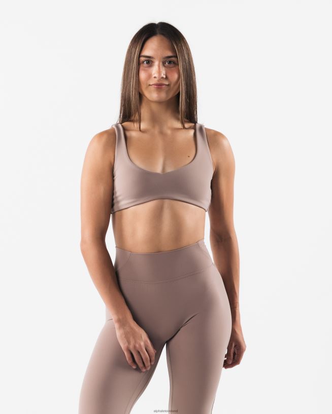 Clothing IE Alphalete Women Aura Sculpt Bra Sand Brown 2L440049