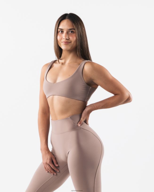 Clothing IE Alphalete Women Aura Sculpt Bra Sand Brown 2L440049