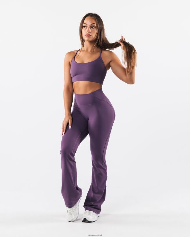 Clothing IE Alphalete Women Aura Strappy Longline Bra Aster Purple 2L440034