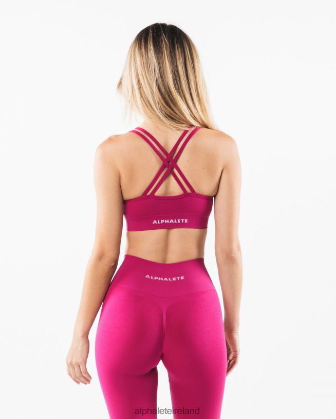 Clothing IE Alphalete Women Revival Bra Magenta Pink 2L440072
