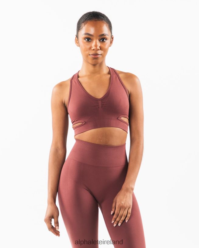 Clothing IE Alphalete Women Stratus Bra Autumn Red 2L440098