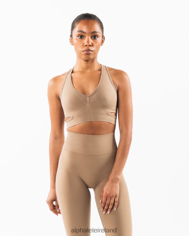 Clothing IE Alphalete Women Stratus Bra Chai Brown 2L4400102