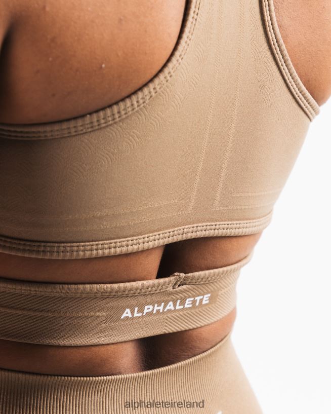 Clothing IE Alphalete Women Stratus Bra Chai Brown 2L4400102