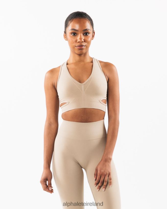 Clothing IE Alphalete Women Stratus Bra Linen Brown 2L4400100