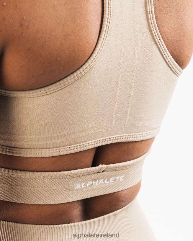 Clothing IE Alphalete Women Stratus Bra Linen Brown 2L4400100