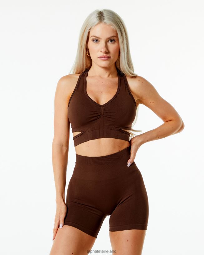 Clothing IE Alphalete Women Stratus Bra Rich Brown 2L4400133