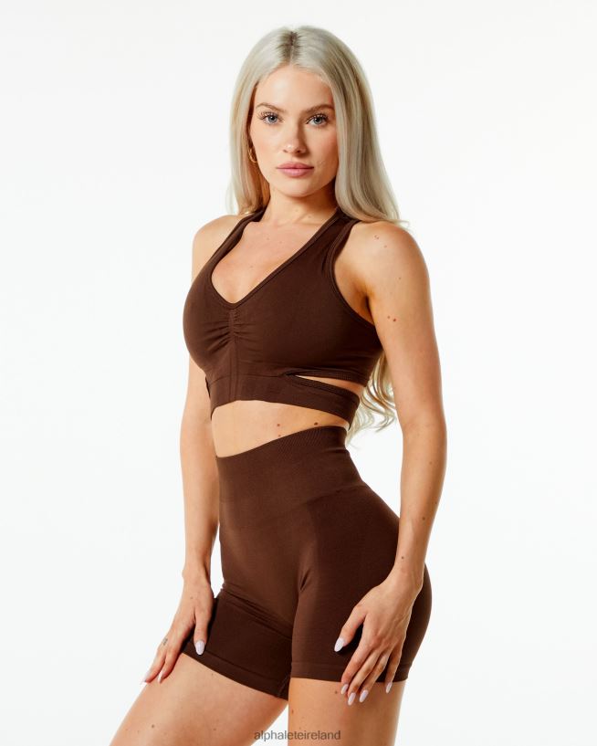 Clothing IE Alphalete Women Stratus Bra Rich Brown 2L4400133