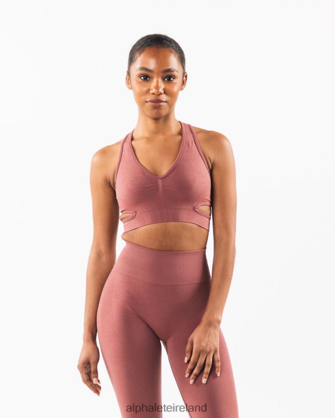 Clothing IE Alphalete Women Stratus Bra Rose Red 2L440096