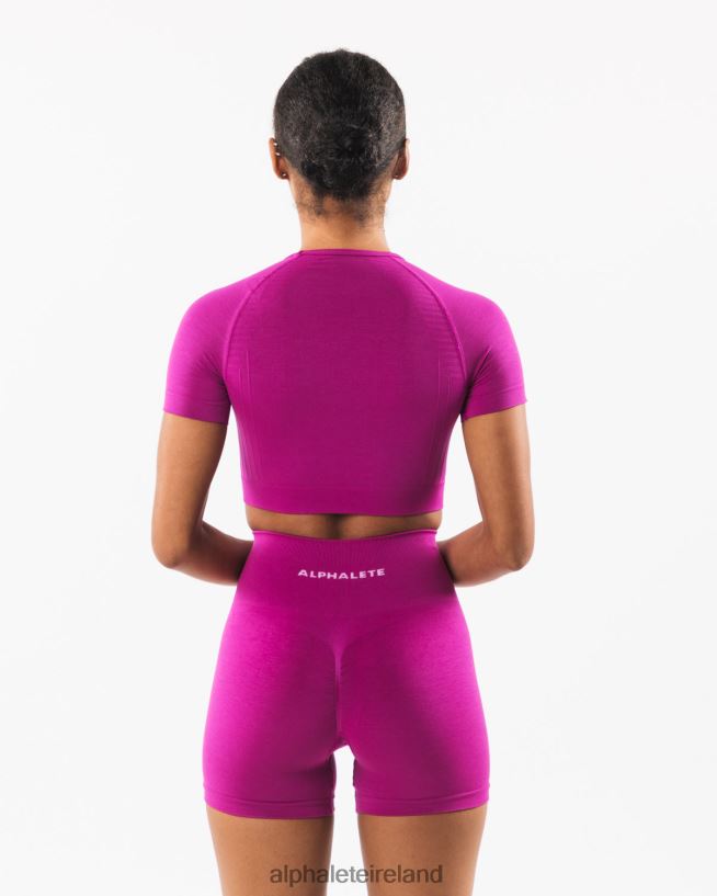 Clothing IE Alphalete Women Amplify SS Crop Candy Crush Pink 2L4400221