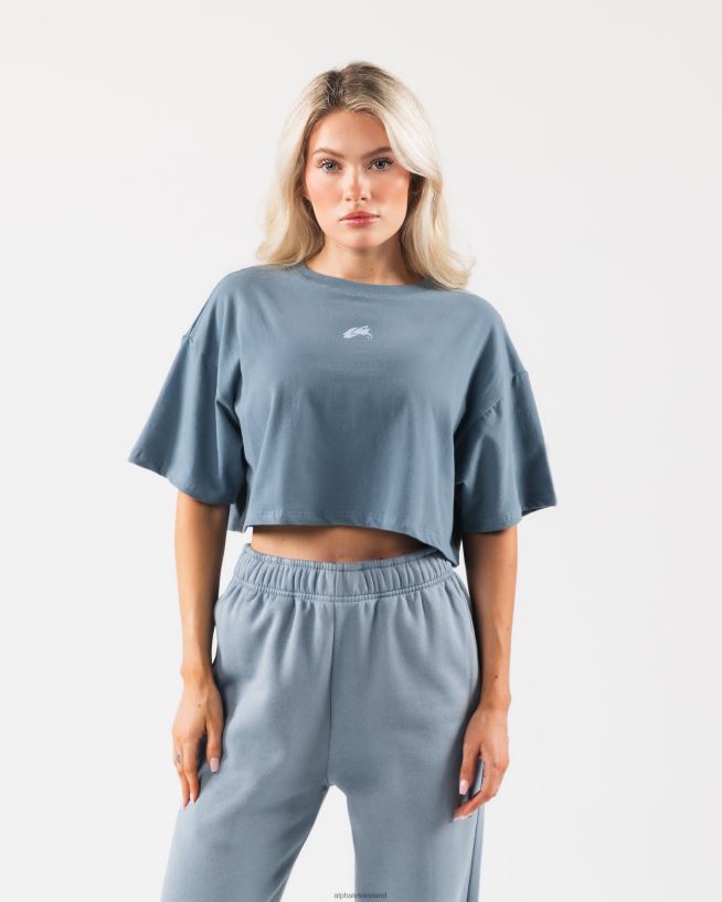 Clothing IE Alphalete Women Origin Crop Glacier Blue 2L4400189
