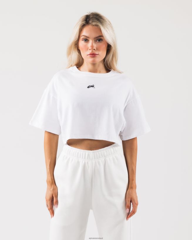 Clothing IE Alphalete Women Origin Crop White/Pewter 2L4400186