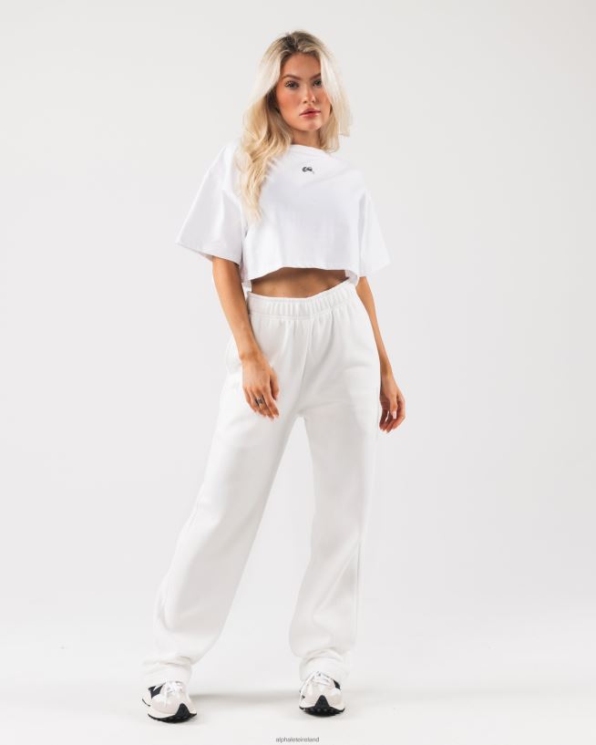 Clothing IE Alphalete Women Origin Crop White/Pewter 2L4400186