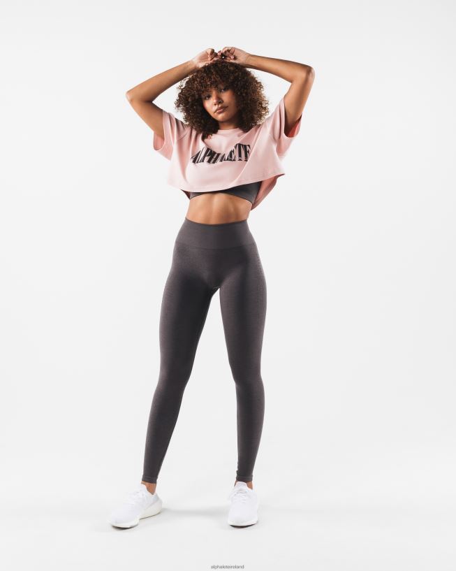 Clothing IE Alphalete Women Republic Crop Tee Flat Rose Pink 2L4400198