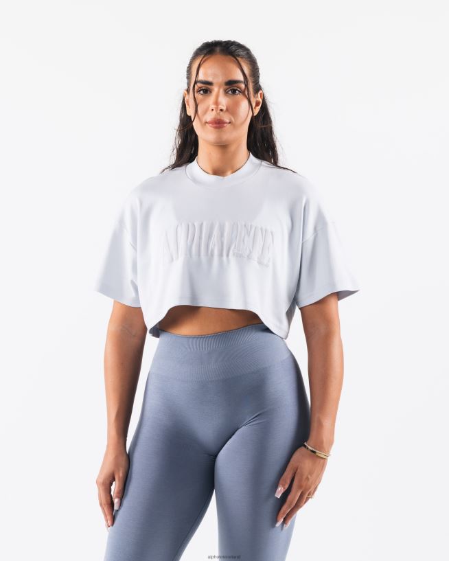 Clothing IE Alphalete Women Republic Crop Tee Halogen Blue 2L4400194