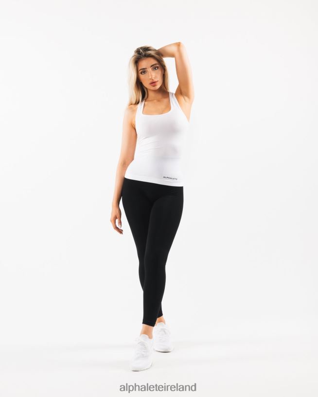 Clothing IE Alphalete Women Seamless Racerback Tank White 2L4400159