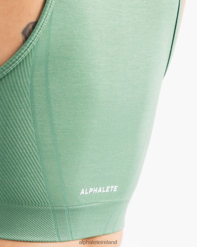 Clothing IE Alphalete Women Stratus Crop Tank Jade Green 2L4400165