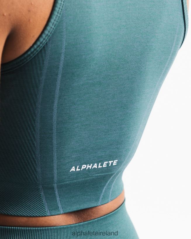 Clothing IE Alphalete Women Stratus Crop Tank Ocean Blue 2L4400174