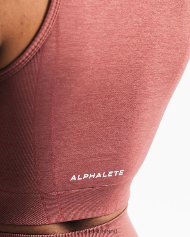 Clothing IE Alphalete Women Stratus Crop Tank Rose Red 2L4400171