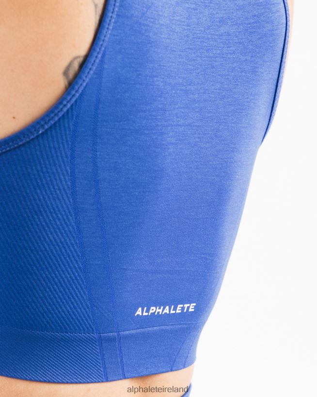 Clothing IE Alphalete Women Stratus Crop Tank Sapphire Blue 2L4400168