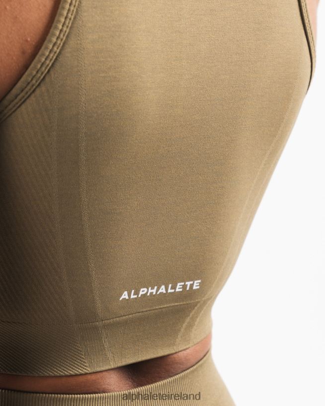 Clothing IE Alphalete Women Stratus Crop Tank Willow Green 2L4400173