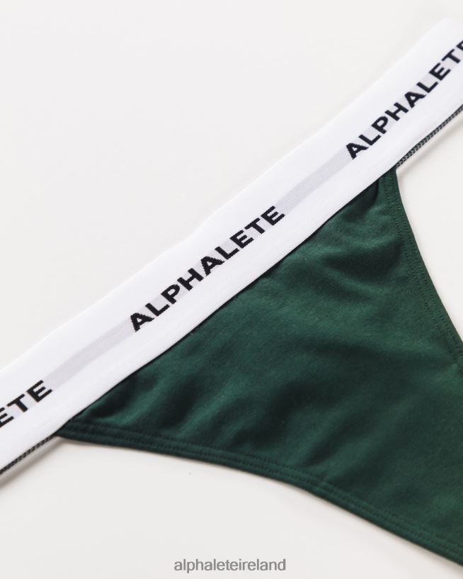 Clothing IE Alphalete Women Acute Thong Evergreen Green 2L4400472