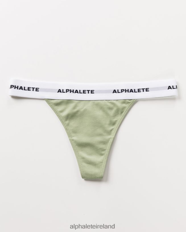 Clothing IE Alphalete Women Acute Thong Sage Green 2L4400471