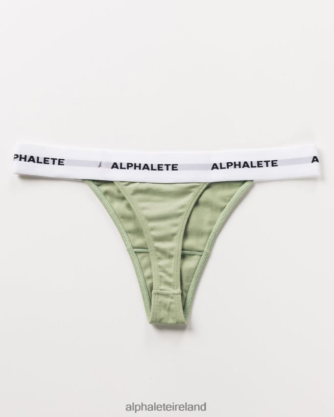 Clothing IE Alphalete Women Acute Thong Sage Green 2L4400471