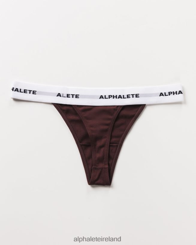 Clothing IE Alphalete Women Acute Thong Sangria Red 2L4400473