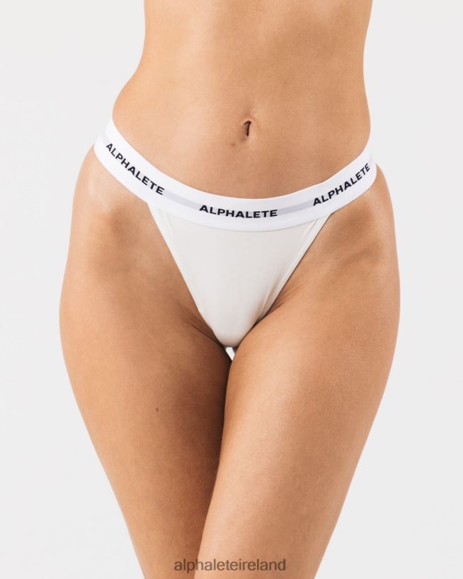 Clothing IE Alphalete Women Acute Thong White 2L4400468